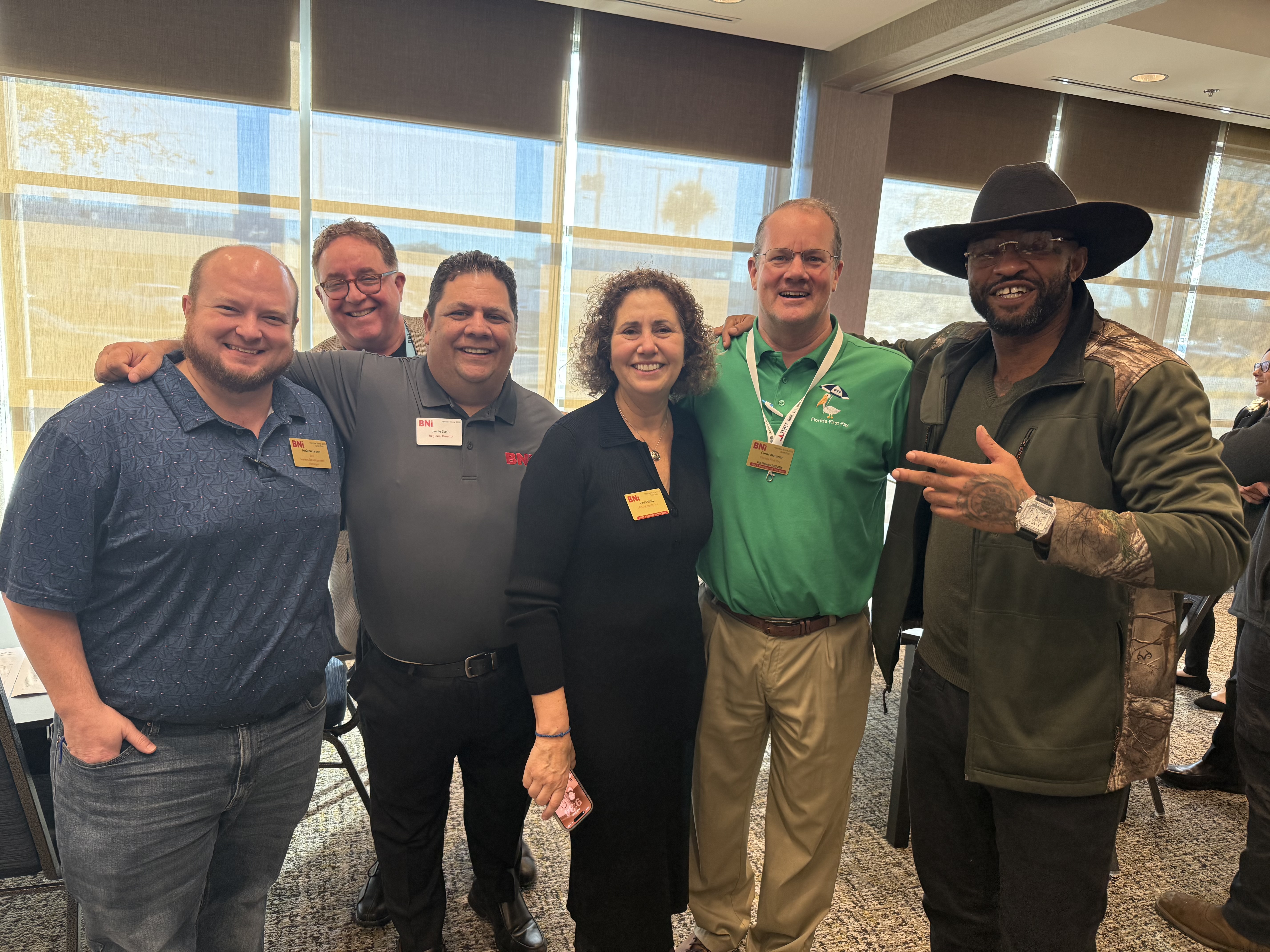 Country J at BNI networking event